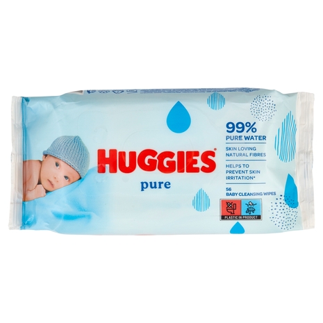 Huggies pure Baby Cleansing Wipes 56 pz
